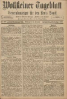 Wollsteiner Tageblatt: Generalanzeiger f&uuml;r den Kreis Bomst: mit der Gratis-Beilage: "Bl&auml;tter und Bl&uuml;ten" 1908.11.11 Nr266