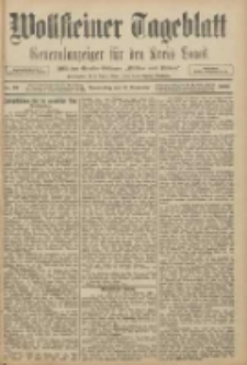 Wollsteiner Tageblatt: Generalanzeiger f&uuml;r den Kreis Bomst: mit der Gratis-Beilage: "Bl&auml;tter und Bl&uuml;ten" 1908.11.12 Nr267