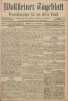 Wollsteiner Tageblatt: Generalanzeiger f&uuml;r den Kreis Bomst: mit der Gratis-Beilage: "Bl&auml;tter und Bl&uuml;ten" 1908.11.25 Nr277