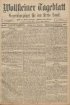 Wollsteiner Tageblatt: Generalanzeiger f&uuml;r den Kreis Bomst: mit der Gratis-Beilage: "Bl&auml;tter und Bl&uuml;ten" 1908.12.06 Nr287