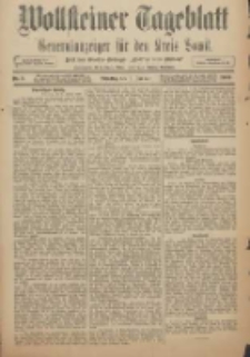 Wollsteiner Tageblatt: Generalanzeiger für den Kreis Bomst: mit der Gratis-Beilage: "Blätter und Blüten" 1909.01.05 Nr3