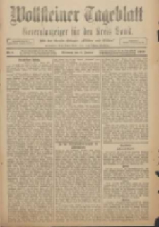 Wollsteiner Tageblatt: Generalanzeiger f&uuml;r den Kreis Bomst: mit der Gratis-Beilage: "Bl&auml;tter und Bl&uuml;ten" 1909.01.06 Nr4