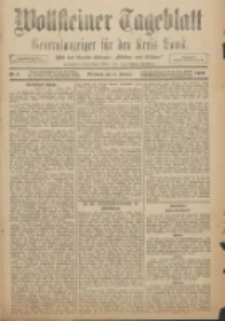 Wollsteiner Tageblatt: Generalanzeiger für den Kreis Bomst: mit der Gratis-Beilage: "Blätter und Blüten" 1909.01.06 Nr4