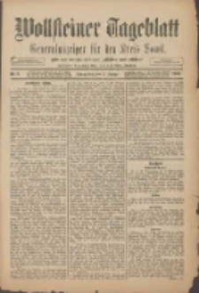 Wollsteiner Tageblatt: Generalanzeiger für den Kreis Bomst: mit der Gratis-Beilage: "Blätter und Blüten" 1909.01.07 Nr5