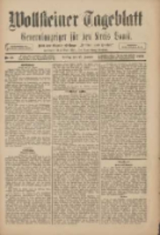 Wollsteiner Tageblatt: Generalanzeiger f&uuml;r den Kreis Bomst: mit der Gratis-Beilage: "Bl&auml;tter und Bl&uuml;ten" 1909.01.15 Nr12