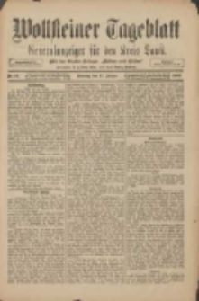 Wollsteiner Tageblatt: Generalanzeiger für den Kreis Bomst: mit der Gratis-Beilage: "Blätter und Blüten" 1909.01.17 Nr14