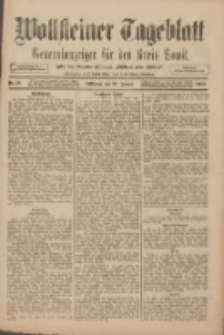 Wollsteiner Tageblatt: Generalanzeiger f&uuml;r den Kreis Bomst: mit der Gratis-Beilage: "Bl&auml;tter und Bl&uuml;ten" 1909.01.20 Nr16