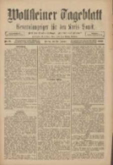 Wollsteiner Tageblatt: Generalanzeiger f&uuml;r den Kreis Bomst: mit der Gratis-Beilage: "Bl&auml;tter und Bl&uuml;ten" 1909.01.22 Nr18