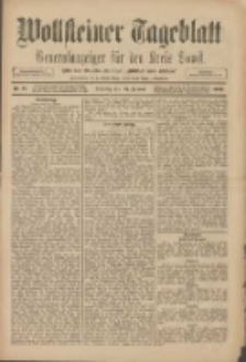 Wollsteiner Tageblatt: Generalanzeiger f&uuml;r den Kreis Bomst: mit der Gratis-Beilage: "Bl&auml;tter und Bl&uuml;ten" 1909.01.26 Nr21