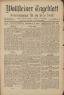 Wollsteiner Tageblatt: Generalanzeiger f&uuml;r den Kreis Bomst: mit der Gratis-Beilage: "Bl&auml;tter und Bl&uuml;ten" 1909.01.28 Nr23
