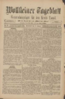Wollsteiner Tageblatt: Generalanzeiger f&uuml;r den Kreis Bomst: mit der Gratis-Beilage: "Bl&auml;tter und Bl&uuml;ten" 1909.01.10 Nr25