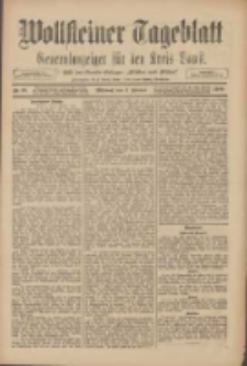 Wollsteiner Tageblatt: Generalanzeiger f&uuml;r den Kreis Bomst: mit der Gratis-Beilage: "Bl&auml;tter und Bl&uuml;ten" 1909.02.03 Nr28