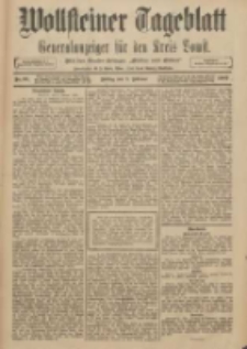 Wollsteiner Tageblatt: Generalanzeiger f&uuml;r den Kreis Bomst: mit der Gratis-Beilage: "Bl&auml;tter und Bl&uuml;ten" 1909.02.05 Nr30