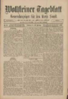 Wollsteiner Tageblatt: Generalanzeiger für den Kreis Bomst: mit der Gratis-Beilage: "Blätter und Blüten" 1909.02.10 Nr34