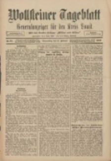 Wollsteiner Tageblatt: Generalanzeiger f&uuml;r den Kreis Bomst: mit der Gratis-Beilage: "Bl&auml;tter und Bl&uuml;ten" 1909.02.11 Nr35