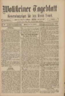 Wollsteiner Tageblatt: Generalanzeiger f&uuml;r den Kreis Bomst: mit der Gratis-Beilage: "Bl&auml;tter und Bl&uuml;ten" 1909.02.12 Nr36