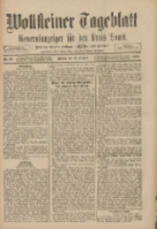 Wollsteiner Tageblatt: Generalanzeiger für den Kreis Bomst: mit der Gratis-Beilage: "Blätter und Blüten" 1909.02.12 Nr36