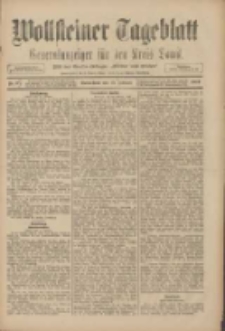 Wollsteiner Tageblatt: Generalanzeiger f&uuml;r den Kreis Bomst: mit der Gratis-Beilage: "Bl&auml;tter und Bl&uuml;ten" 1909.02.13 Nr37