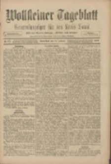 Wollsteiner Tageblatt: Generalanzeiger für den Kreis Bomst: mit der Gratis-Beilage: "Blätter und Blüten" 1909.02.13 Nr37