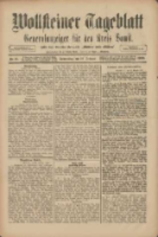 Wollsteiner Tageblatt: Generalanzeiger f&uuml;r den Kreis Bomst: mit der Gratis-Beilage: "Bl&auml;tter und Bl&uuml;ten" 1909.02.18 Nr41