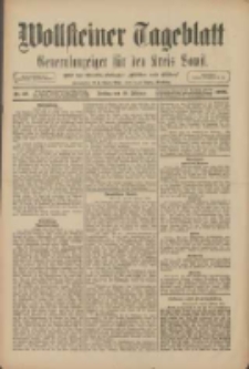 Wollsteiner Tageblatt: Generalanzeiger f&uuml;r den Kreis Bomst: mit der Gratis-Beilage: "Bl&auml;tter und Bl&uuml;ten" 1909.02.19 Nr42