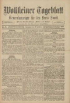 Wollsteiner Tageblatt: Generalanzeiger für den Kreis Bomst: mit der Gratis-Beilage: "Blätter und Blüten" 1909.02.20 Nr43