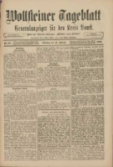 Wollsteiner Tageblatt: Generalanzeiger f&uuml;r den Kreis Bomst: mit der Gratis-Beilage: "Bl&auml;tter und Bl&uuml;ten" 1909.02.23 Nr45