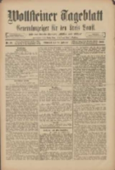 Wollsteiner Tageblatt: Generalanzeiger f&uuml;r den Kreis Bomst: mit der Gratis-Beilage: "Bl&auml;tter und Bl&uuml;ten" 1909.02.24 Nr46