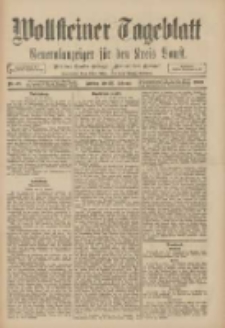 Wollsteiner Tageblatt: Generalanzeiger f&uuml;r den Kreis Bomst: mit der Gratis-Beilage: "Bl&auml;tter und Bl&uuml;ten" 1909.02.26 Nr48