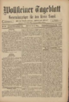 Wollsteiner Tageblatt: Generalanzeiger f&uuml;r den Kreis Bomst: mit der Gratis-Beilage: "Bl&auml;tter und Bl&uuml;ten" 1909.03.03 Nr52