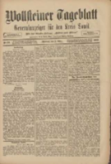 Wollsteiner Tageblatt: Generalanzeiger für den Kreis Bomst: mit der Gratis-Beilage: "Blätter und Blüten" 1909.03.03 Nr52