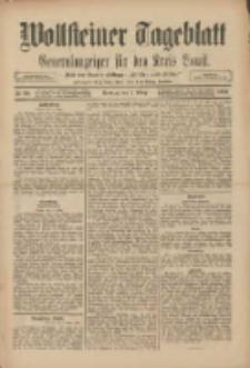 Wollsteiner Tageblatt: Generalanzeiger f&uuml;r den Kreis Bomst: mit der Gratis-Beilage: "Bl&auml;tter und Bl&uuml;ten" 1909.03.07 Nr56