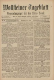 Wollsteiner Tageblatt: Generalanzeiger für den Kreis Bomst: mit der Gratis-Beilage: "Blätter und Blüten" 1909.03.09 Nr57