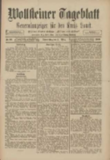 Wollsteiner Tageblatt: Generalanzeiger f&uuml;r den Kreis Bomst: mit der Gratis-Beilage: "Bl&auml;tter und Bl&uuml;ten" 1909.03.11 Nr59