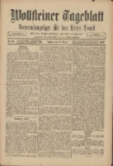 Wollsteiner Tageblatt: Generalanzeiger für den Kreis Bomst: mit der Gratis-Beilage: "Blätter und Blüten" 1909.03.12 Nr60