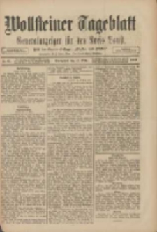 Wollsteiner Tageblatt: Generalanzeiger f&uuml;r den Kreis Bomst: mit der Gratis-Beilage: "Bl&auml;tter und Bl&uuml;ten" 1909.03.13 Nr61