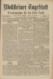 Wollsteiner Tageblatt: Generalanzeiger für den Kreis Bomst: mit der Gratis-Beilage: "Blätter und Blüten" 1909.04.01 Nr77