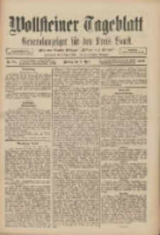 Wollsteiner Tageblatt: Generalanzeiger f&uuml;r den Kreis Bomst: mit der Gratis-Beilage: "Bl&auml;tter und Bl&uuml;ten" 1909.04.02 Nr78