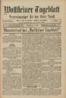 Wollsteiner Tageblatt: Generalanzeiger für den Kreis Bomst: mit der Gratis-Beilage: "Blätter und Blüten" 1909.04.04 Nr80