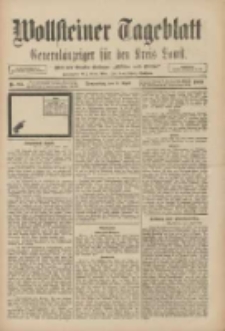 Wollsteiner Tageblatt: Generalanzeiger f&uuml;r den Kreis Bomst: mit der Gratis-Beilage: "Bl&auml;tter und Bl&uuml;ten" 1909.04.08 Nr83