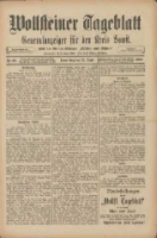 Wollsteiner Tageblatt: Generalanzeiger f&uuml;r den Kreis Bomst: mit der Gratis-Beilage: "Bl&auml;tter und Bl&uuml;ten" 1909.04.22 Nr93