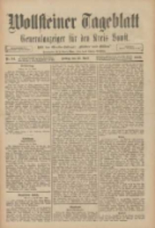 Wollsteiner Tageblatt: Generalanzeiger für den Kreis Bomst: mit der Gratis-Beilage: "Blätter und Blüten" 1909.04.23 Nr94