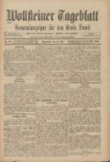Wollsteiner Tageblatt: Generalanzeiger f&uuml;r den Kreis Bomst: mit der Gratis-Beilage: "Bl&auml;tter und Bl&uuml;ten" 1909.05.15 Nr113
