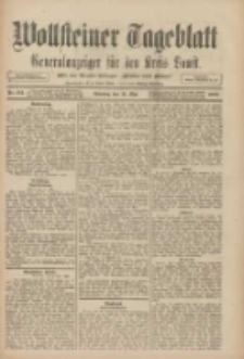 Wollsteiner Tageblatt: Generalanzeiger f&uuml;r den Kreis Bomst: mit der Gratis-Beilage: "Bl&auml;tter und Bl&uuml;ten" 1909.05.16 Nr114