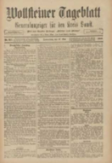 Wollsteiner Tageblatt: Generalanzeiger f&uuml;r den Kreis Bomst: mit der Gratis-Beilage: "Bl&auml;tter und Bl&uuml;ten" 1909.05.27 Nr122
