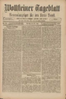 Wollsteiner Tageblatt: Generalanzeiger f&uuml;r den Kreis Bomst: mit der Gratis-Beilage: "Bl&auml;tter und Bl&uuml;ten" 1909.06.20 Nr142