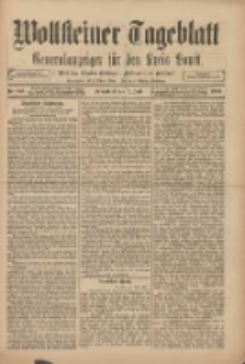 Wollsteiner Tageblatt: Generalanzeiger f&uuml;r den Kreis Bomst: mit der Gratis-Beilage: "Bl&auml;tter und Bl&uuml;ten" 1909.07.03 Nr153