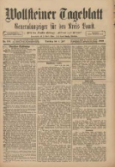 Wollsteiner Tageblatt: Generalanzeiger für den Kreis Bomst: mit der Gratis-Beilage: "Blätter und Blüten" 1909.07.04 Nr154