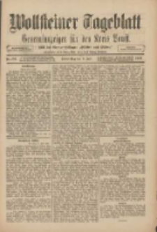 Wollsteiner Tageblatt: Generalanzeiger f&uuml;r den Kreis Bomst: mit der Gratis-Beilage: "Bl&auml;tter und Bl&uuml;ten" 1909.07.08 Nr157