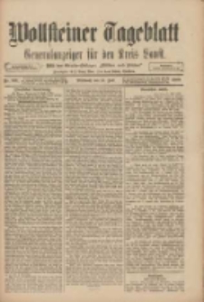 Wollsteiner Tageblatt: Generalanzeiger f&uuml;r den Kreis Bomst: mit der Gratis-Beilage: "Bl&auml;tter und Bl&uuml;ten" 1909.07.14 Nr162
